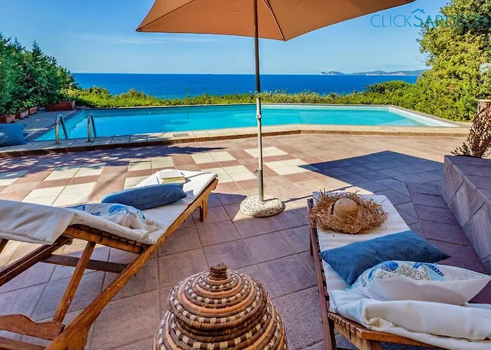 Joie De Vivre Vista Mare Con Piscina A Sfioro Per 6 Persone アルゲーロ